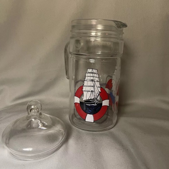 Vintage Avir Nautical Sailboat Pitcher With LID - Picture 2 of 4